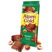 Альпен Голд 85гр*21шт (Дробленый Фундук) Шоколад