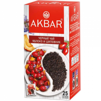 Чай Акбар 25пак (ЯБЛОКО-ШИПОВНИК) пакетированный
