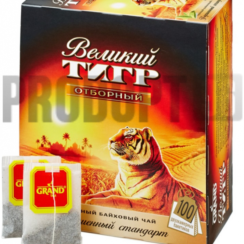 Чай Великий Тигр 100 пак с/я (8)