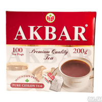 Чай АКБАР 100 пак черн. с/я (12) (красный)