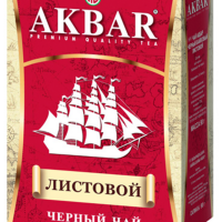 Чай АКБАР 90гр КОРАБЛЬ лист.черный (30)