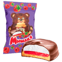 ДОНКО (7347) Десерт (Мишаня) 1кг (малина-суфле) Курск конфеты