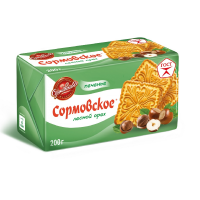 100гр !!! Фас Сормово 100гр*42шт (Лесной орех) печенье