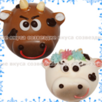 888 БЫК и КОРОВА Зефир 0,6кг Шоколадные Виланки Пенза