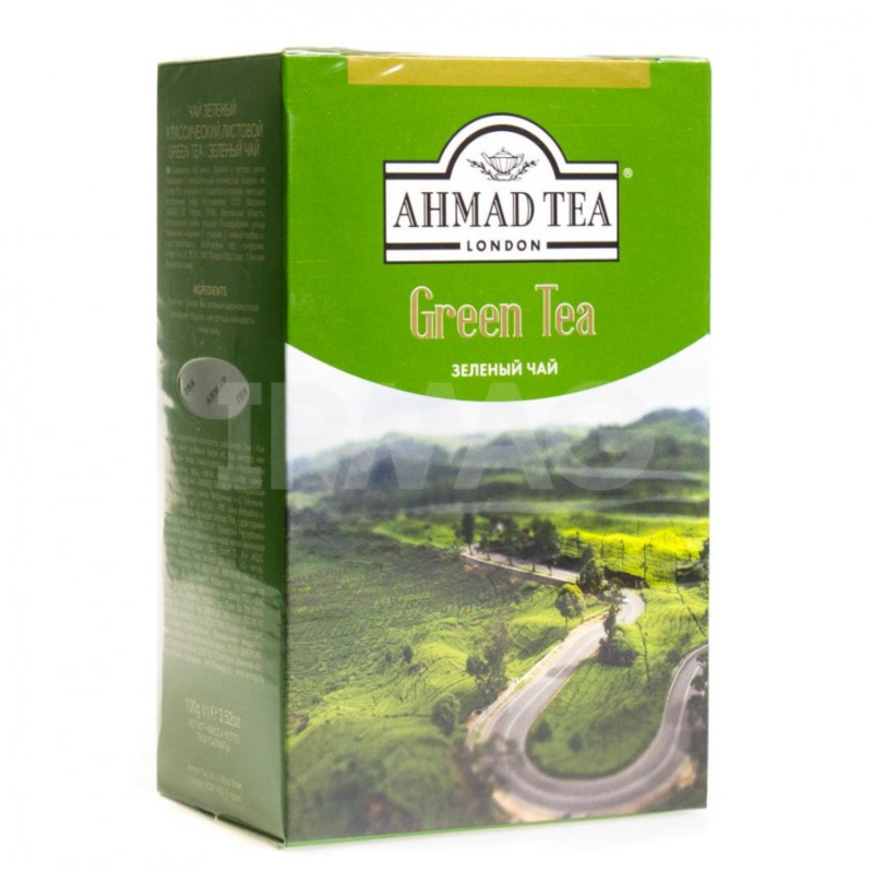 Чай АХМАД (зелёный.лист.) 100 гр (12)