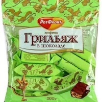 200гр*15шт Грильяж в шоколаде Р-Фронт конфеты