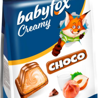 (Витрина) Конфеты БЭБИФОКС 100гр*15уп (Крем-Шок) конфеты