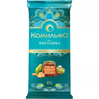 КОМИЛЬФО Фисташка 102гр*13шт Шоколад ШТУЧНО