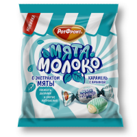 150гр*16уп МЯТА-МОЛОКО Р-Фронт карамель
