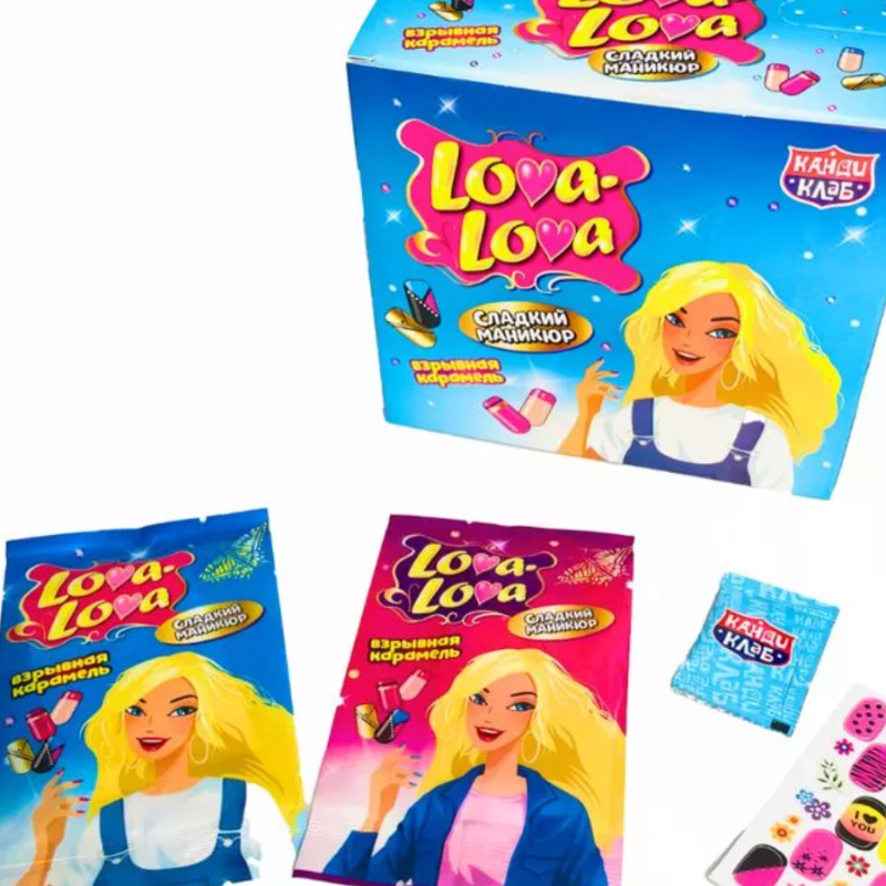 Сладкий маникюр 1гр*48шт LOVA-LOVA