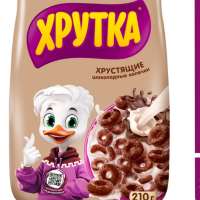 сух.завтрак ХРУТКА (Мягк.упак) 210гр*12шт (Шок.Колечки)