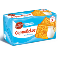 200 гр !!! Фас Сормово (Сливочное) 200гр*24шт печенье