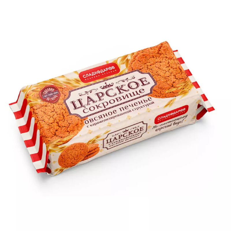 Фас Царское Сокровище 240*12шт Овсяное печенье