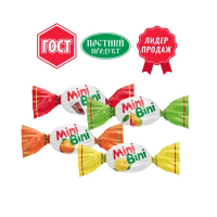 Микс МиниБини (MiniBini) 1кг*4уп Невский кар-ль (вкус апельсина,лимона,груши,колы)