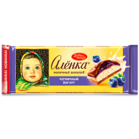 Аленка 165гр*9шт (Черника-Йогурт) шок-д с нач. ШТУЧНО