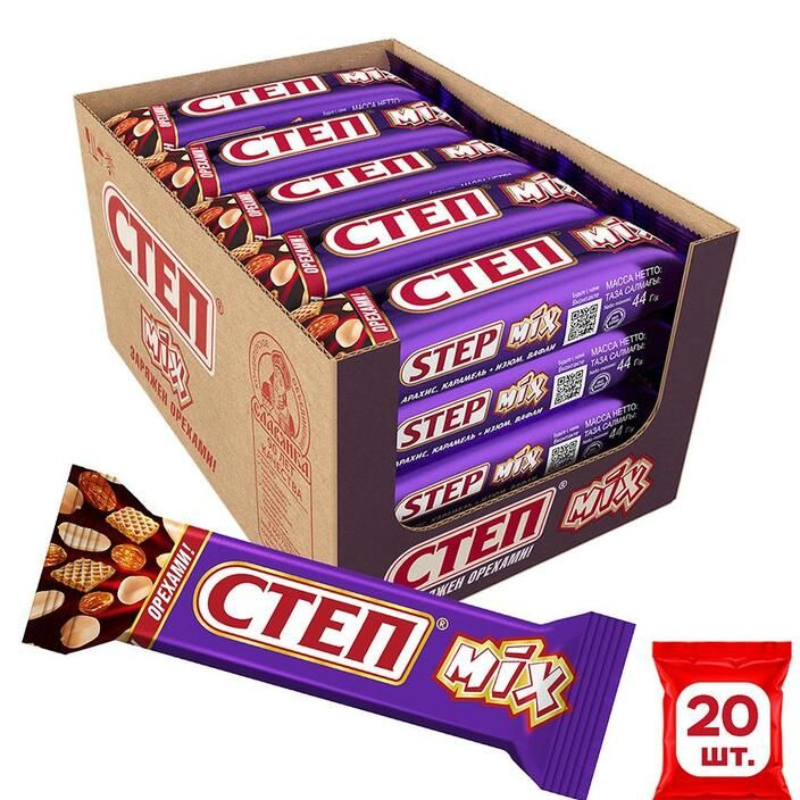 Бт Славянка СТЕП МИКС 40гр*20шт батончик