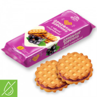 печенье фас. (А 25) "Домашние вафельки" 155гр*15шт (Черн.Смород) Дымка