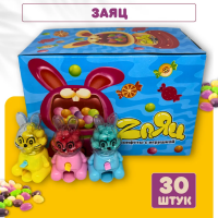 ЗАЯЦ 6гр*30шт сах.конфета с игрушкой