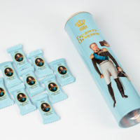 (Атаг) Гордость Отчизны 200гр*12шт (Александр) набор конфет (голубая)