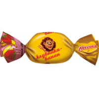 Лёвушка вкус клубника - банан 1кг*6уп Славянка конфеты