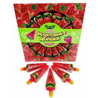 Желе Фруктовые дольки (КЛУБНИКА) 50гр*30шт